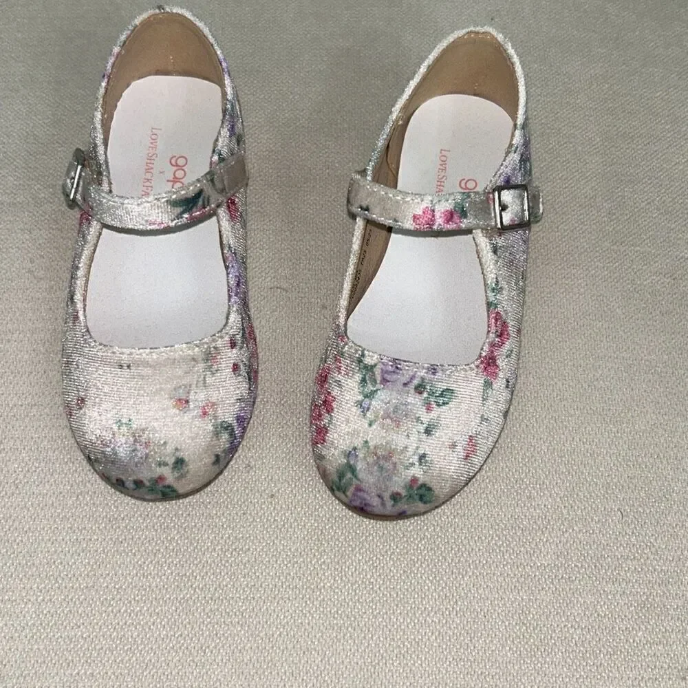 Gap / love shack fancy girls floral shoes sz8